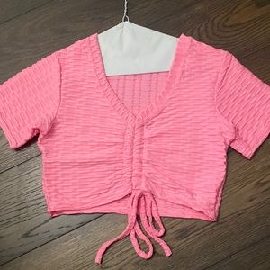 Amazon crop top, pink, size XS
